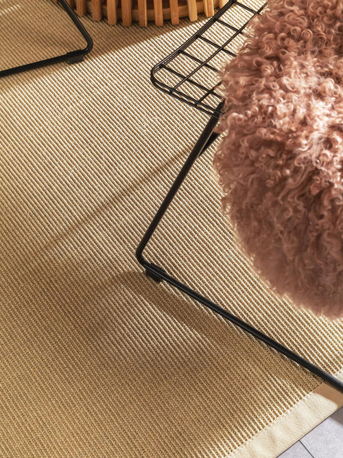 benuta sisal vloerkleed Sana - crème - 140x200 cm
