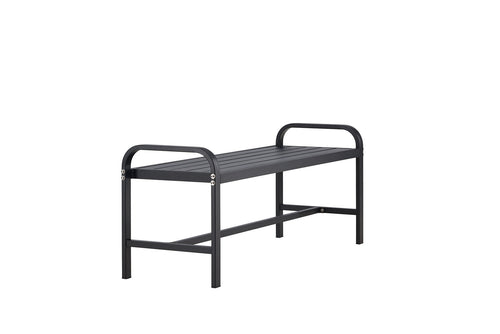 Rebellenclub Tuinbank Troy - 125 x 42cm - Zwart