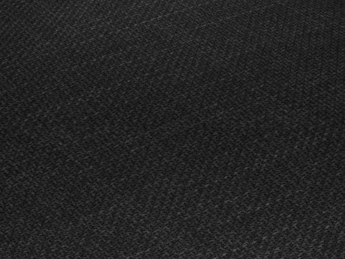 Micadoni - Bank "Ruby" 2 zitplaatsen, structurele stof, zwart - 93x174x69cm