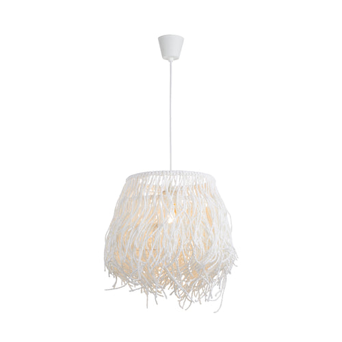 Lighto - Hanglamp Rotan Wit Ø35 cm - Weave