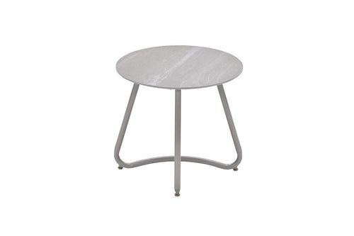 Vento bijzettafel - Ø45xH41 cm - taupe - Centostone Napoli sand - vtwonen shop
