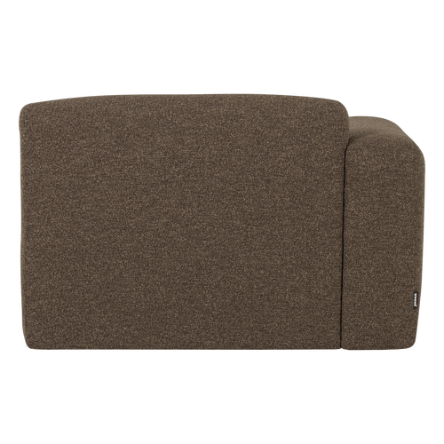WOOOD chaise longue bank links Mojo Base - Bouclé - Bruin - 74x112x162