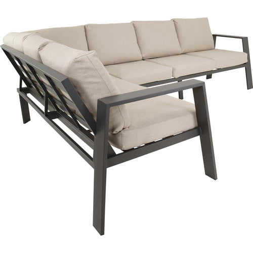 Lesli Living loungebank Estoril - antraciet - 213x86x80,5cm
