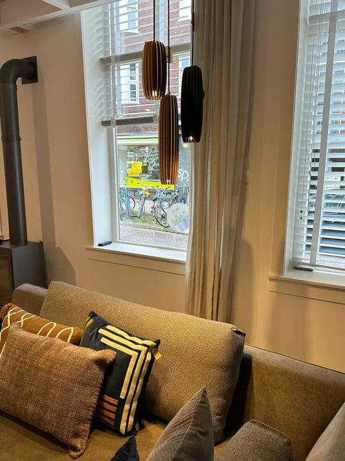 Blij Design  hanglamp Swan - 1 lichts - 10  x 135   cm - zwart - vtwonen shop