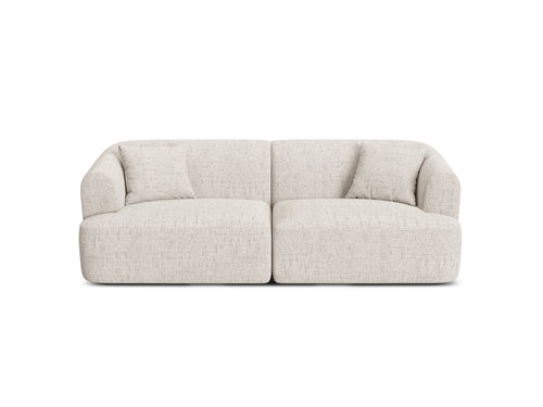 Cosmopolitan Design Modulaire bank Campi 3-zits, structurele stof lichtbeige - 90x220x70cm