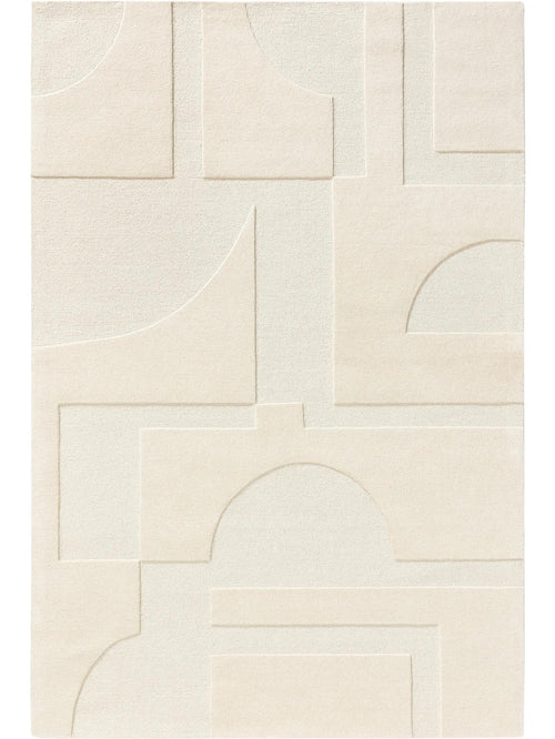 benuta wollen vloerkleed Logan - crème - 120x170 cm