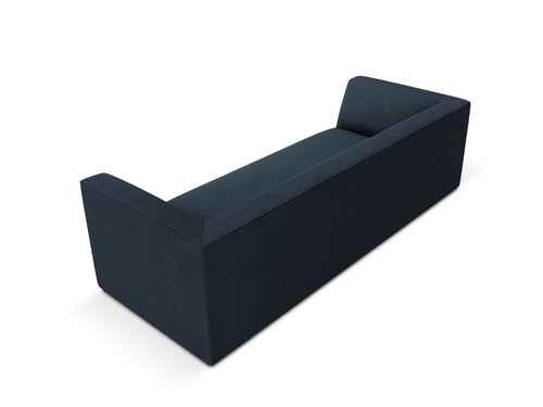 Micadoni Bank Ruby 3-zits, structurele stof, marineblauw - 93x232x69cm