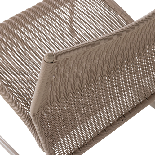 WOOOD tuin loungestoel West - Kunststof - Zand - 67x78x70