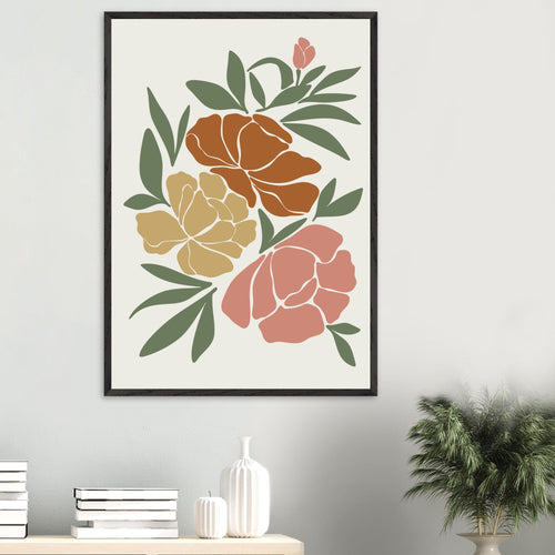 Artfulprints Poster Boho – Autumn bloom   - 50x70 cm - Meerkleurig