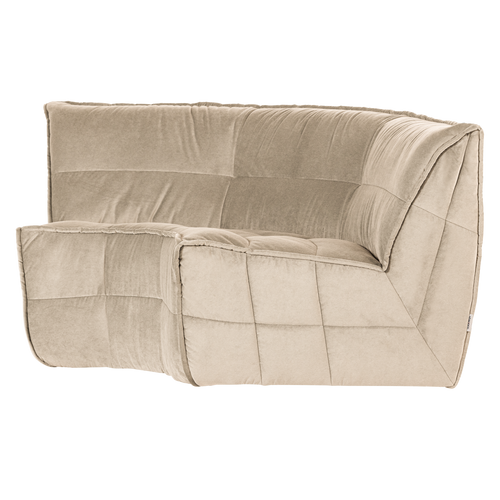 vtwonen hoekelement Cluster - Velvet - Zacht Beige - 81x205x94