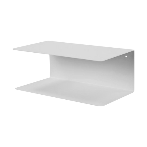 Lisomme Yara metalen wandplank wit - 35 x 20 cm - vtwonen shop