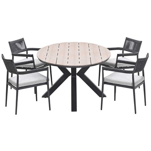 Garden Impressions tuinset Tineo - Tulli - donker grijs - 180x115 cm - 5-delig - vtwonen shop