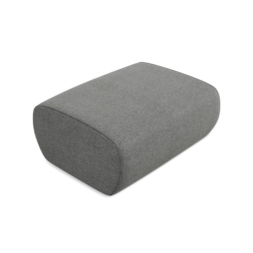 LaMiaSofa Poef Palermo - chenille stof - olifant - 100x70x39