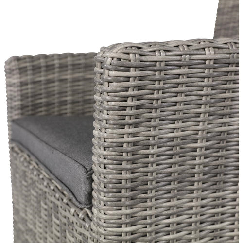 Lesli Living bistrostoel Tropez - grijs - 62x67x89cm - set van 2