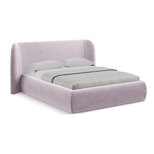 LaMiaSofa Bed met opbergruimte Trieste - velours - lavendel - 210x215x110