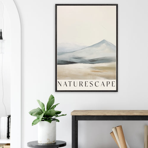 Artfulprints Poster Abstract - Naturescape   - 50x70 cm - Taupe