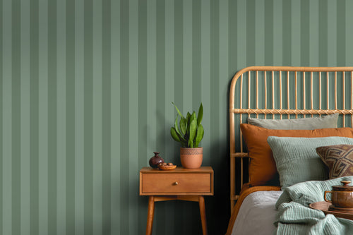 Sanders & Sanders behang strepen groen - 50 x 900 cm - 935391