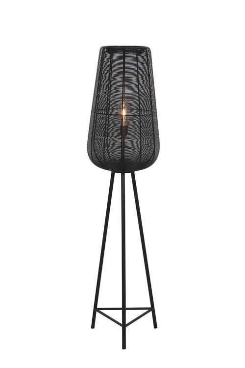 Light & Living vloerlamp ADETA - Ø37x147cm - zwart - vtwonen shop