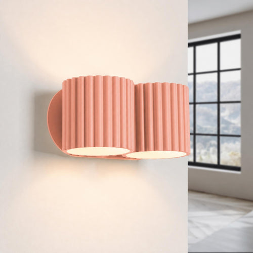 Sollux Lighting Wandlamp AURA 2 perzik G9 - 21x12x10cm