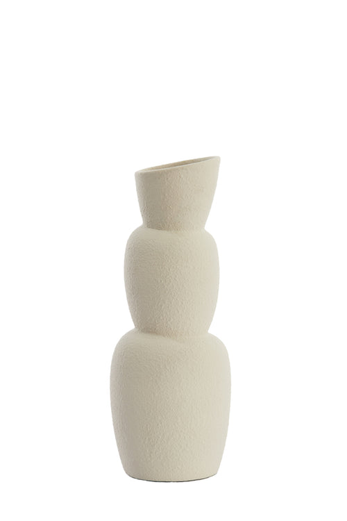 Light & Living vaas ARAM - Ø14.5x37.5cm - wit - vtwonen shop