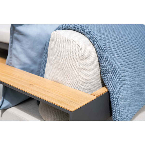 Garden Impressions loungeset Malakka donker grijs - light teak look - 3-delig - vtwonen shop