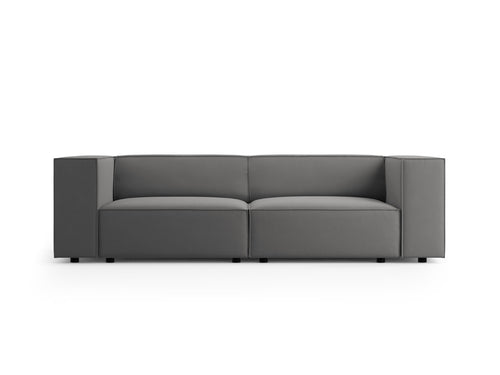 Cosmopolitan Design Bank Arendal 3-zits, flueel, cement - 102x204x70cm