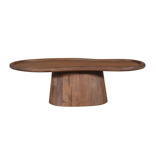 DÉJA Living Salontafel Estella - Organisch Donkerbruin Mangohout - 130x60x39cm - vtwonen shop