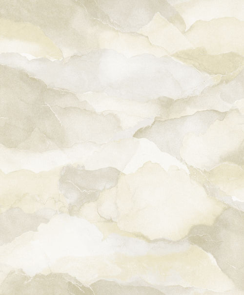 Masureel behang wolken geel - 53 cm x 10.05 m - 631971