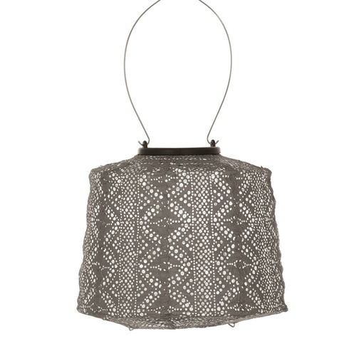 Lumiz solar lampion lace lamp - 20cm - taupe