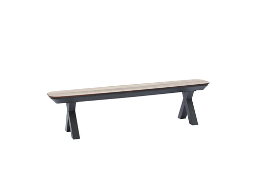 Sens-Line - Bradford Tuinbank - 182cm - Kunststof Bruin