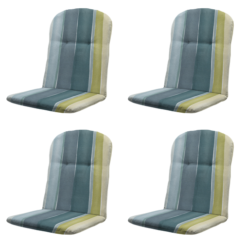 Madison kuipstoelkussen hoge rug Nox - mulitkleur - 96x45x3,5cm - set van 4