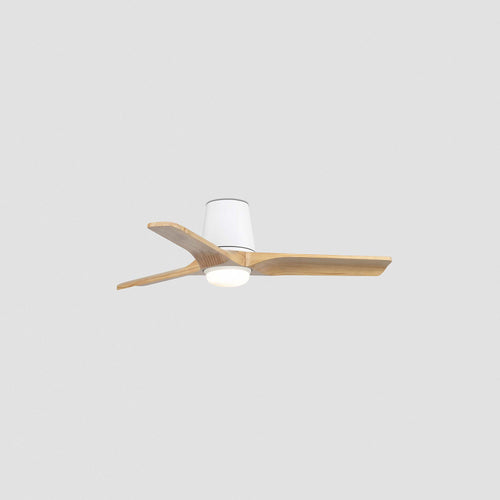 Faro Heywood Heywood Tub 90cm LED-plafondventilator mat wit, grenen bladen CCT