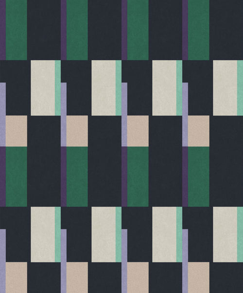 Masureel behang geometrische vormen groen - 53 cm x 10.05 m - 630747 - vtwonen shop