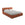 LaMiaSofa Bed met opbergruimte Roma - Chenille - Terracotta - 180x228x82