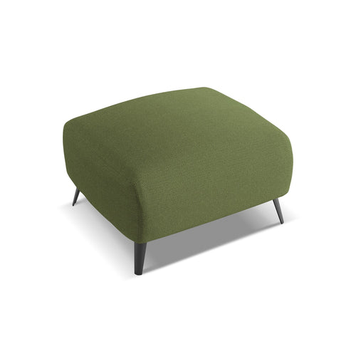LaMiaSofa Poef Genova - chenille stof - flessengroen - 65x65x44