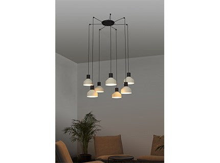 Faro KOMBO - Cluster hangende plafondlamp Beige, E27
