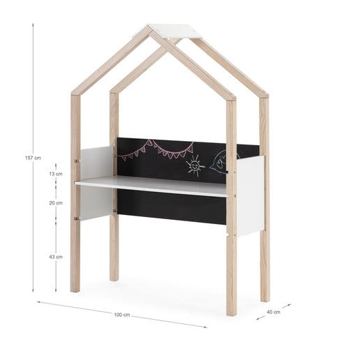 Calicosy - ELORA Kantoor - Wit - 100x40x155 cm
