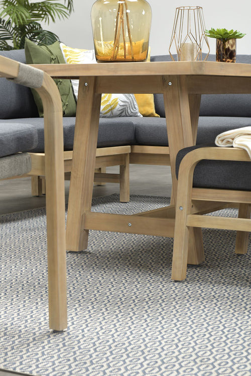 Santos lounge-diningset-5-dlg-links-acacia white wash-dgrijs-mgrey - vtwonen shop