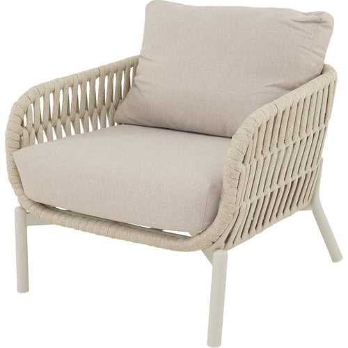 Lesli Living bistrostoel Burgos - beige - 80x84x66,5cm - set van 2
