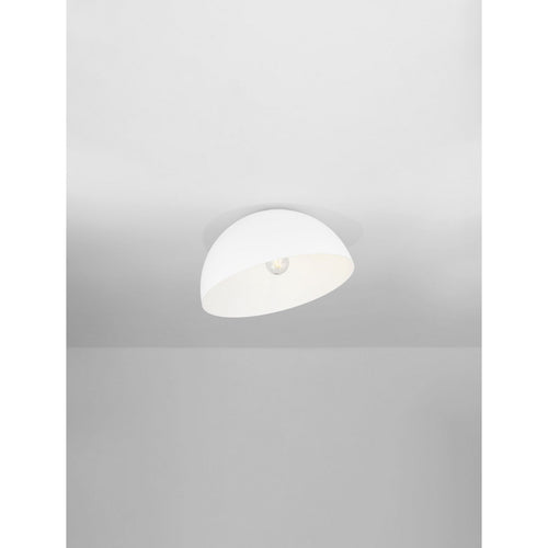 Nova Luce ONIA  Onia 40cm komvormige plafondlamp, halfverzonken, zandwit, E27, 1x12W