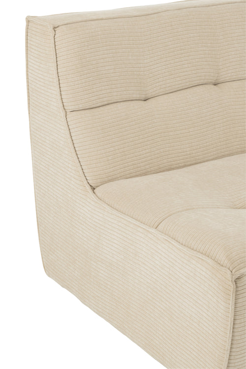 J-Line sofa grid - populierenhout/schuim - beige