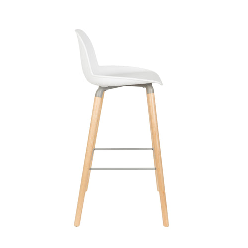 Zuiver Albert Kuip Barkrukken 75 cm Wit - Set van 2 - vtwonen shop