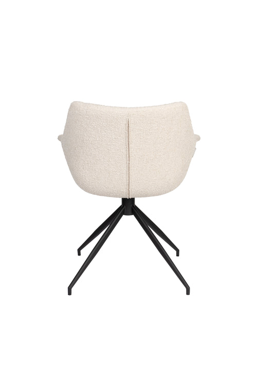 Zuiver Doulton Swivel Eetkamerstoelen met armleuning Naturel - Set van 2 - vtwonen shop