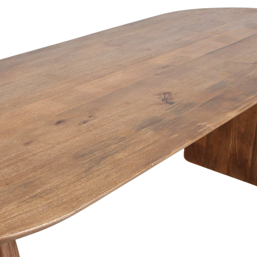 Raw materials eettafel Bullnose dicht - bruin -  240 cm - vtwonen shop