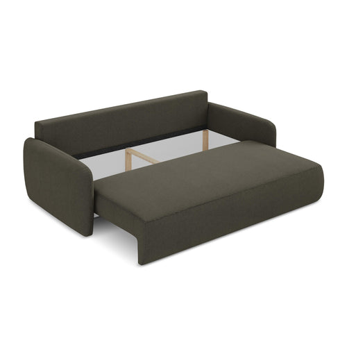 LaMiaSofa 3-zits slaapbank Corle - textuurstof - taupe - 218x102x86