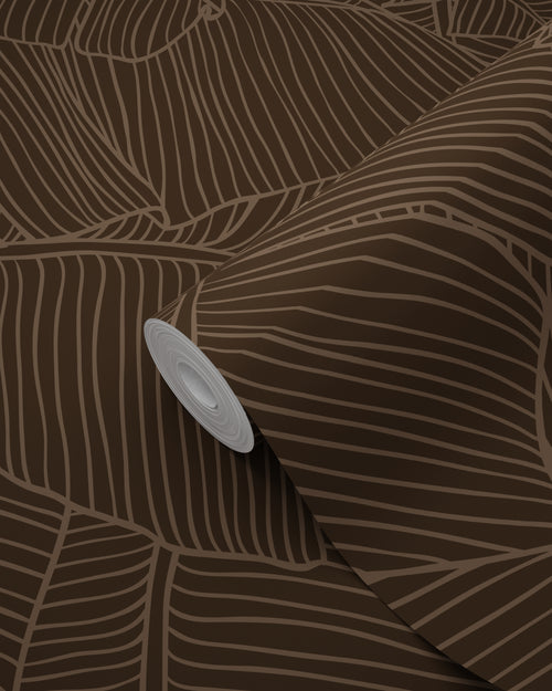 ESTAhome behang bladeren bruin - 50 x 900 cm - 131166 - vtwonen shop