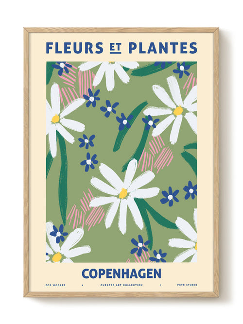 Zoe - Fleurs et Plantes - Copenhagen - PSTR studio Kunst Poster - vtwonen shop