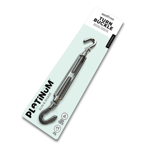 Platinum spanmoer M8 2 x haak - RVS