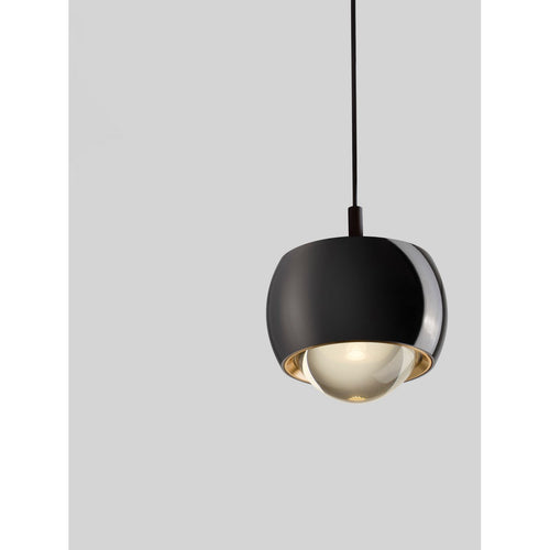 Nova Luce CONGA Slanke hanglamp voor aan het plafond, zwart chroom, LED 13W 922lm 3000K