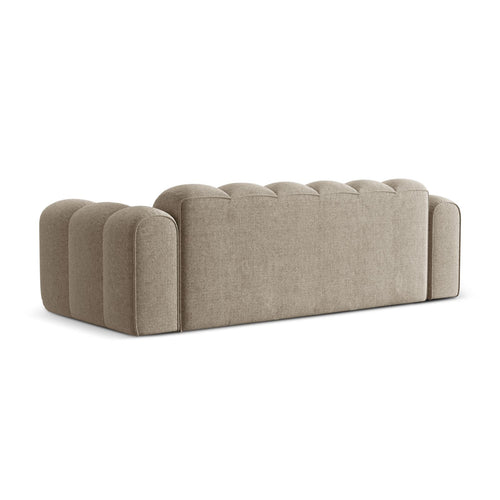 Cosmopolitan Design - Bank Treno 4-zits, chenille donkerbeige - 94x240x70cm